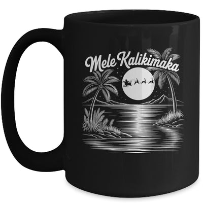 Mele Kalikimaka Christmas Hawaii Beach Hawaiian Santa Surf Mug | siriusteestore
