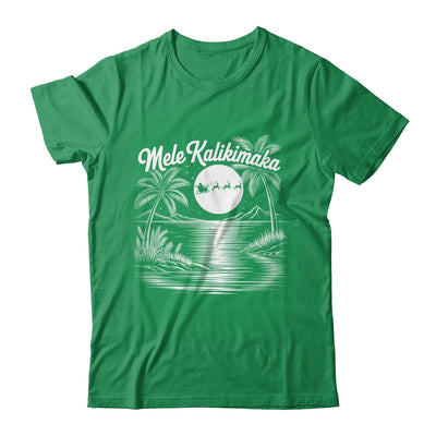 Mele Kalikimaka Christmas Hawaii Beach Hawaiian Santa Surf Shirt & Sweatshirt | siriusteestore