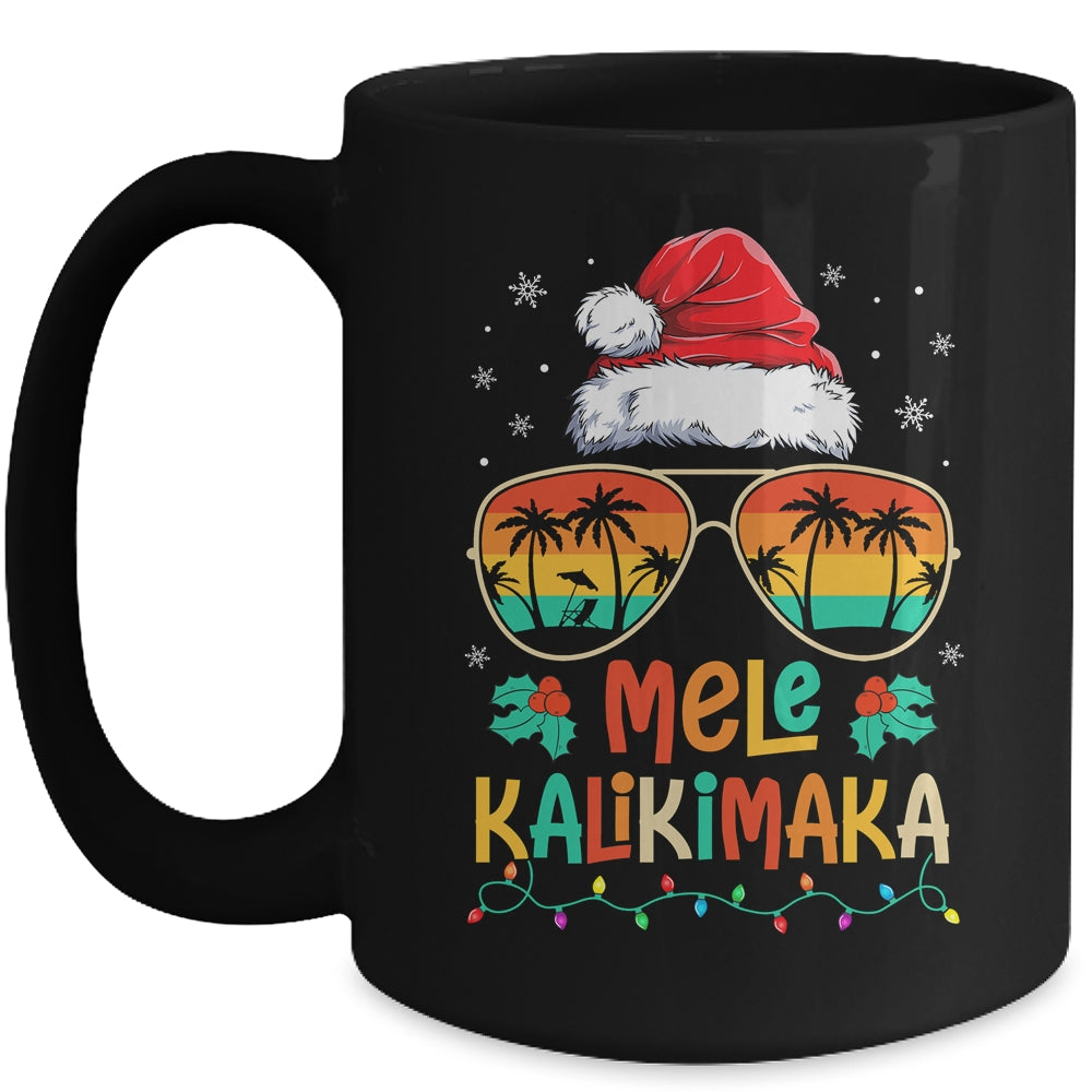 Mele Kalikimaka Christmas Hawaiian Retro Santa Women Mug | siriusteestore