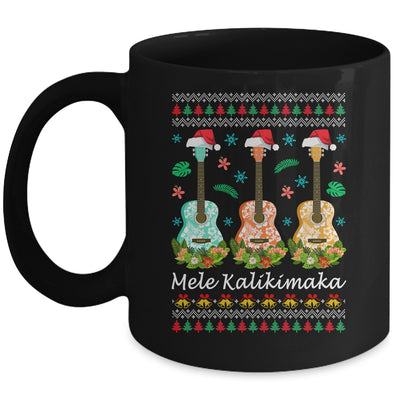 Mele Kalikimaka Guitar Hawaii Merry Christmas Hawaiian Mug | siriusteestore