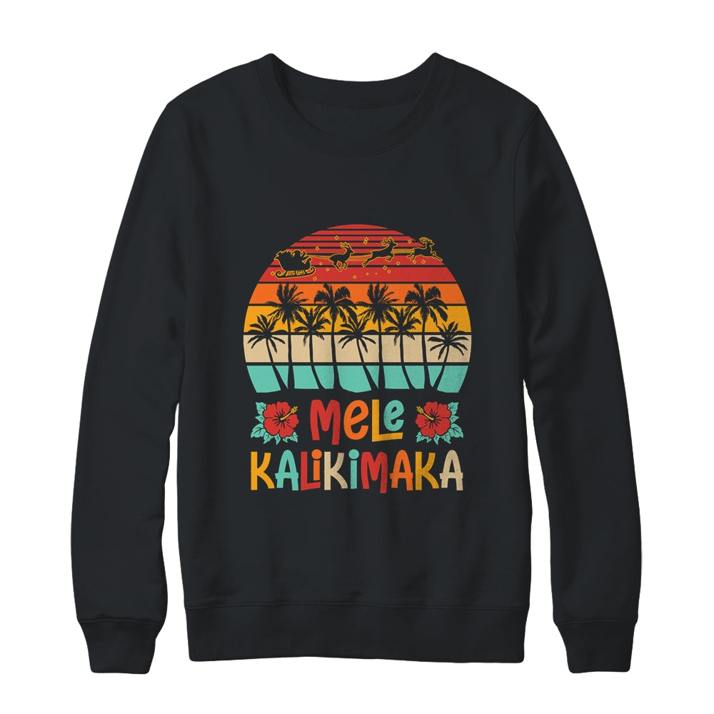 Mele Kalikimaka Retro Hawaiian Christmas Family Vacation Shirt & Sweatshirt | siriusteestore