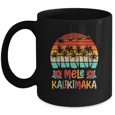 Mele Kalikimaka Retro Hawaiian Christmas Family Vacation Mug | siriusteestore