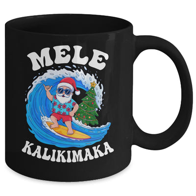 Mele Kalikimaka Santa Surfing Surf Hawaii Christmas Xmas Mug | siriusteestore