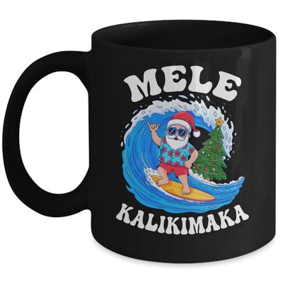 Mele Kalikimaka Santa Surfing Surf Hawaii Christmas Xmas Mug | siriusteestore