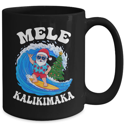 Mele Kalikimaka Santa Surfing Surf Hawaii Christmas Xmas Mug | siriusteestore