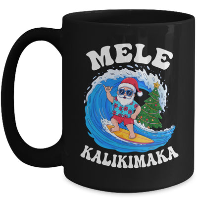 Mele Kalikimaka Santa Surfing Surf Hawaii Christmas Xmas Mug | siriusteestore