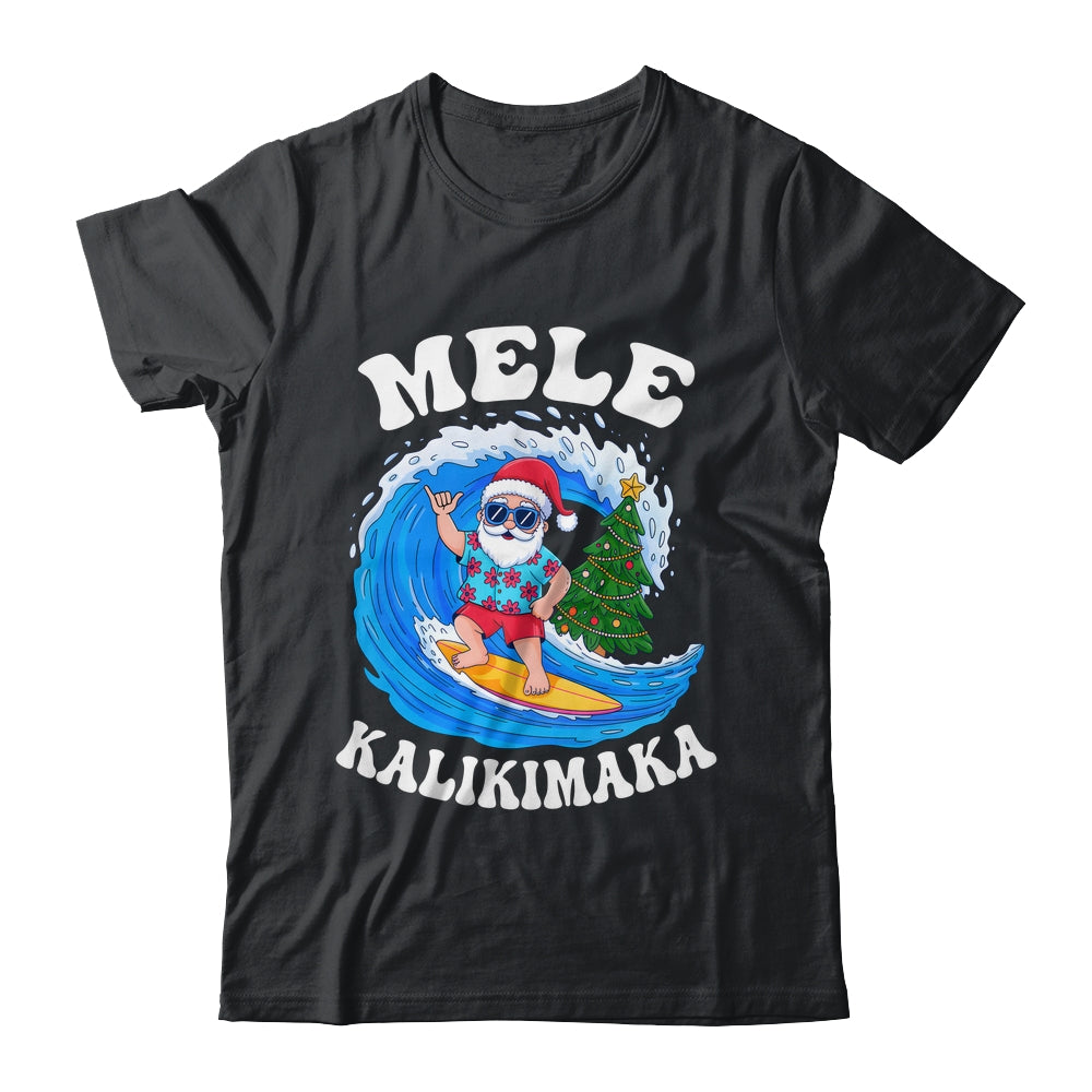 Mele Kalikimaka Santa Surfing Surf Hawaii Christmas Xmas Shirt & Sweatshirt | siriusteestore