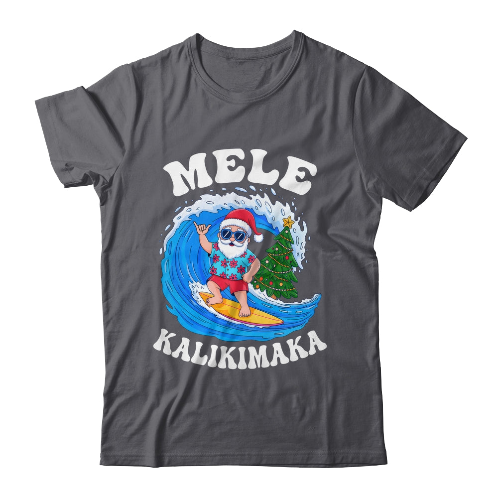 Mele Kalikimaka Santa Surfing Surf Hawaii Christmas Xmas Shirt & Sweatshirt | siriusteestore