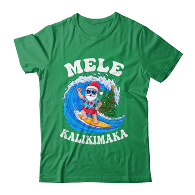 Mele Kalikimaka Santa Surfing Surf Hawaii Christmas Xmas Shirt & Sweatshirt | siriusteestore