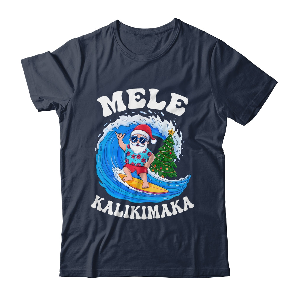 Mele Kalikimaka Santa Surfing Surf Hawaii Christmas Xmas Shirt & Sweatshirt | siriusteestore