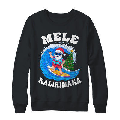 Mele Kalikimaka Santa Surfing Surf Hawaii Christmas Xmas Shirt & Sweatshirt | siriusteestore