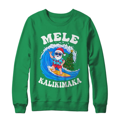 Mele Kalikimaka Santa Surfing Surf Hawaii Christmas Xmas Shirt & Sweatshirt | siriusteestore