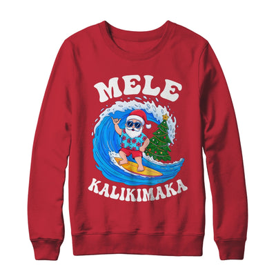 Mele Kalikimaka Santa Surfing Surf Hawaii Christmas Xmas Shirt & Sweatshirt | siriusteestore