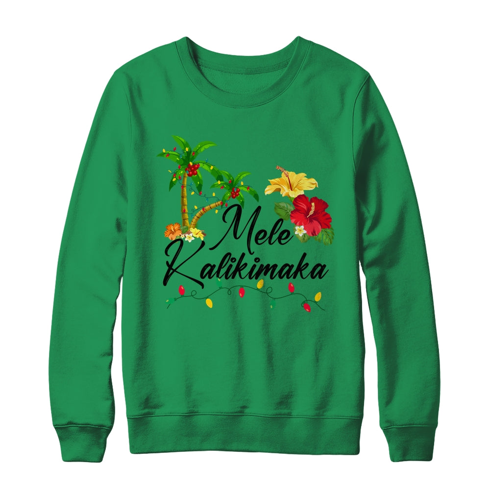 Mele Kalikimaka Tropical Christmas Family Hawaiian Xmas Shirt & Sweatshirt | siriusteestore
