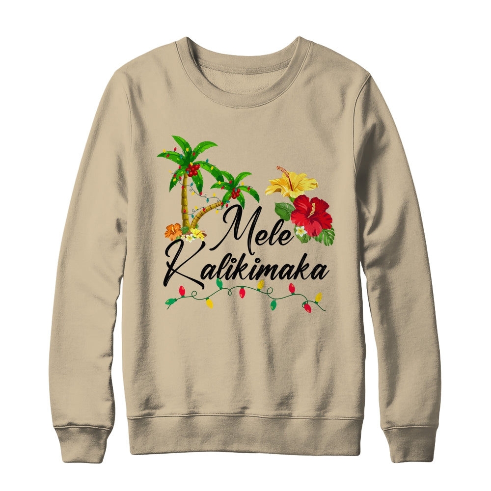Mele Kalikimaka Tropical Christmas Family Hawaiian Xmas Shirt & Sweatshirt | siriusteestore