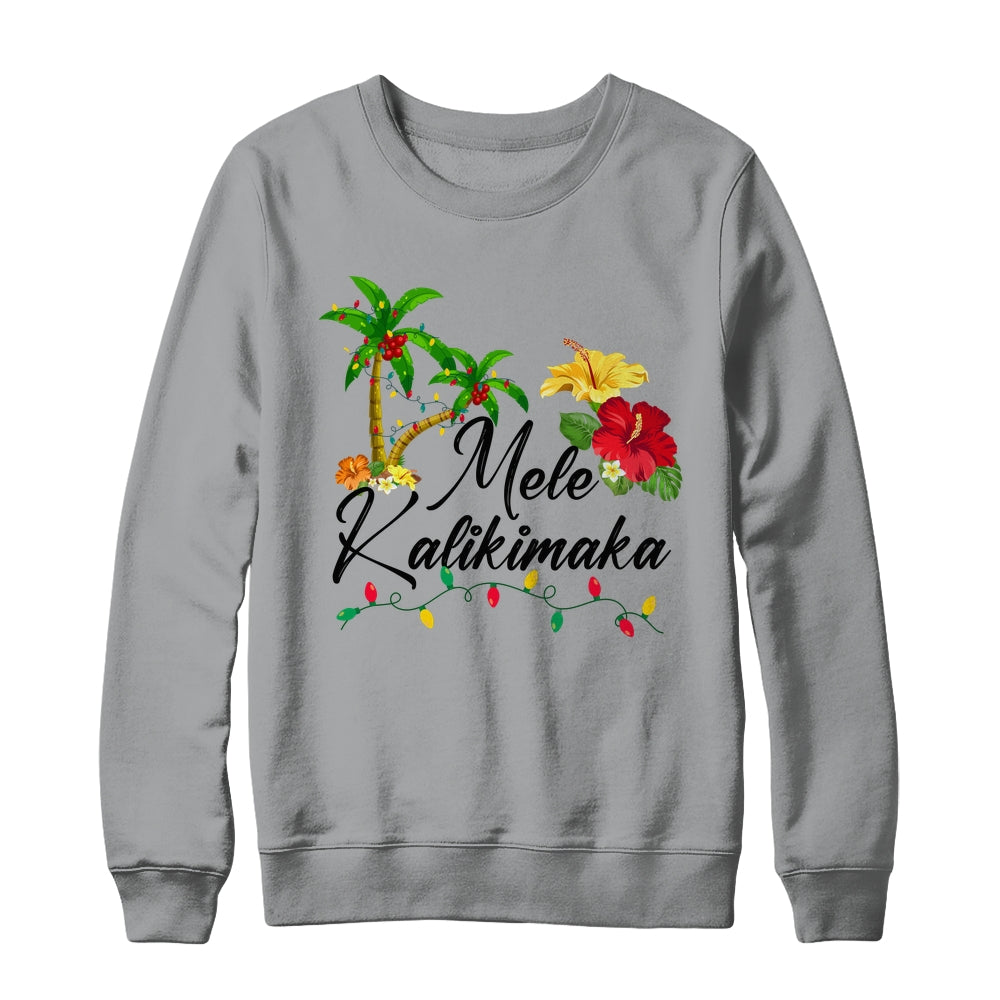 Mele Kalikimaka Tropical Christmas Family Hawaiian Xmas Shirt & Sweatshirt | siriusteestore
