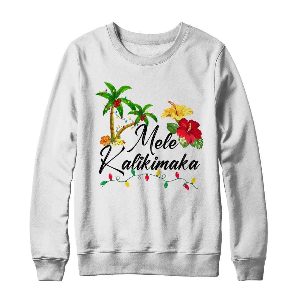 Mele Kalikimaka Tropical Christmas Family Hawaiian Xmas Shirt & Sweatshirt | siriusteestore