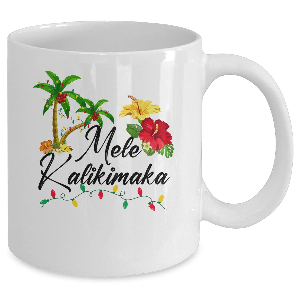 Mele Kalikimaka Tropical Christmas Family Hawaiian Xmas Mug | siriusteestore
