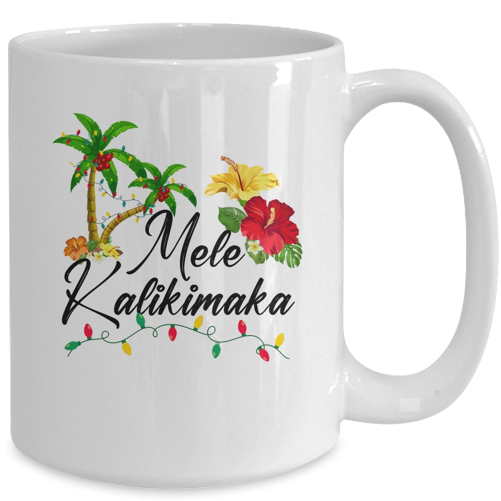 Mele Kalikimaka Tropical Christmas Family Hawaiian Xmas Mug | siriusteestore