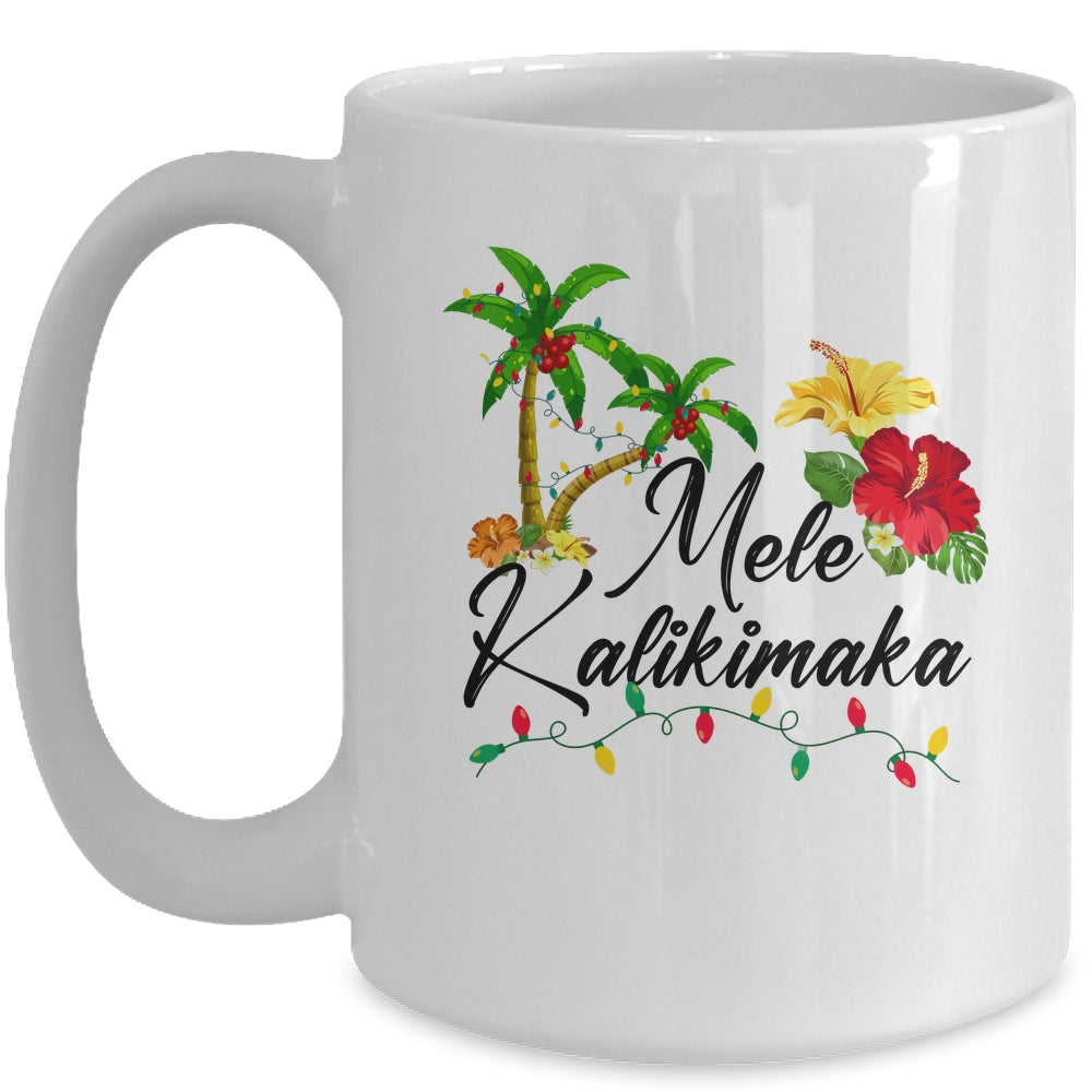Mele Kalikimaka Tropical Christmas Family Hawaiian Xmas Mug | siriusteestore