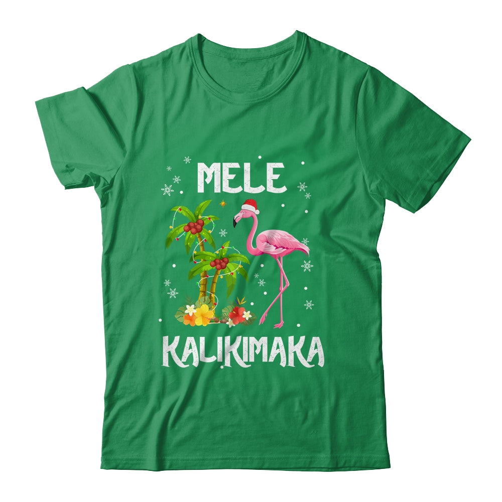Mele Kalikimaka Tropical Hawaiian Christmas Flamingo Shirt & Sweatshirt | siriusteestore