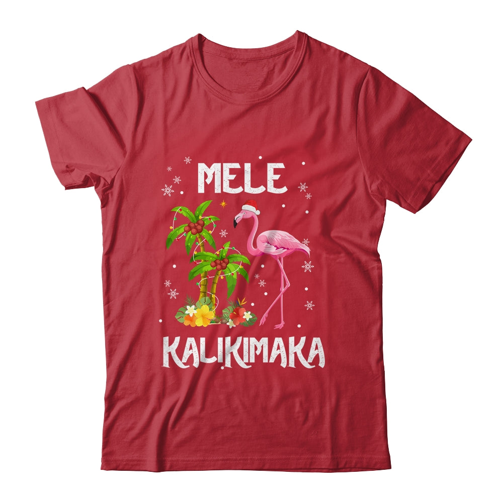 Mele Kalikimaka Tropical Hawaiian Christmas Flamingo Shirt & Sweatshirt | siriusteestore