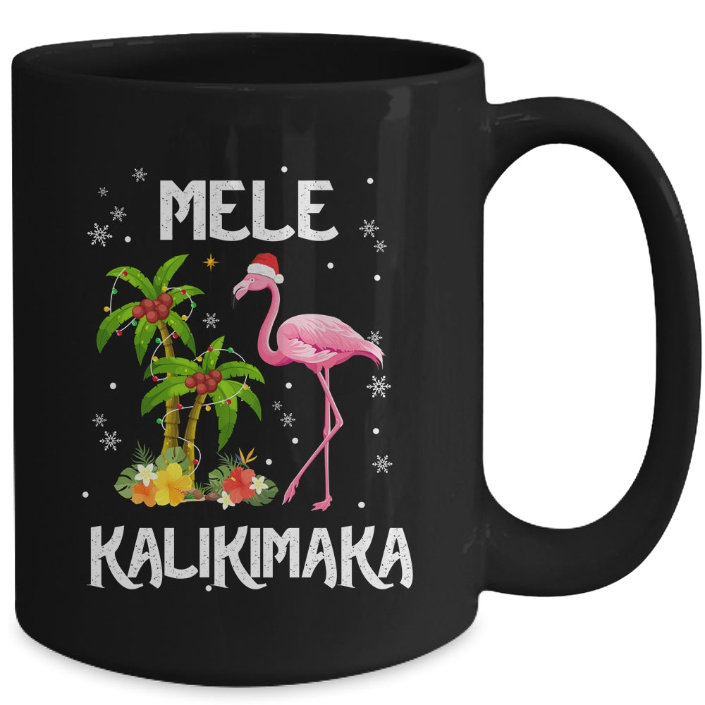 Mele Kalikimaka Tropical Hawaiian Christmas Flamingo Mug | siriusteestore