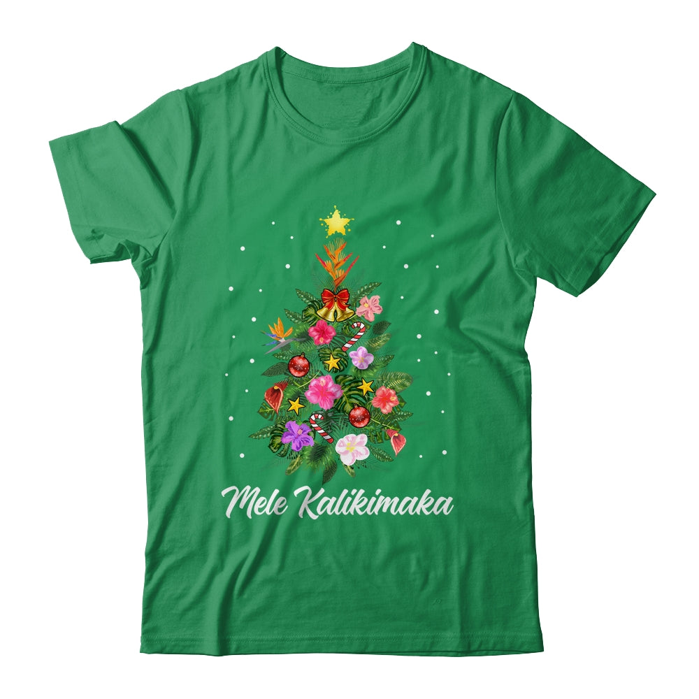 Mele Kalikimaka Xmas For Hawaiian Hawaii Christmas Tree Shirt & Sweatshirt | siriusteestore