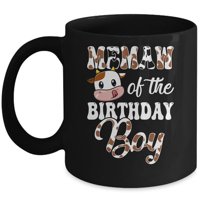Memaw Of The Birthday Boy Cow Farm 1st Birthday Boy Mug | siriusteestore