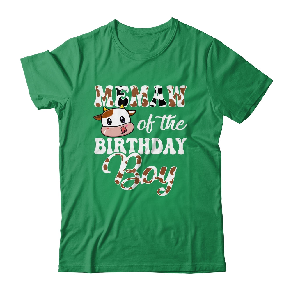 Memaw Of The Birthday Boy Cow Farm 1st Birthday Boy Shirt & Hoodie | siriusteestore