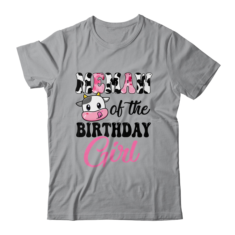 Memaw Of The Birthday Girl Cow Farm 1st Birthday Girl Shirt & Hoodie | siriusteestore