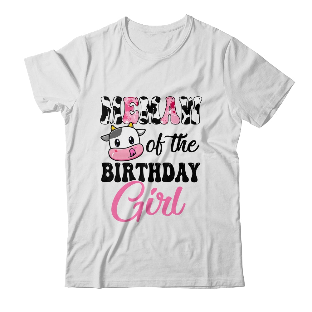 Memaw Of The Birthday Girl Cow Farm 1st Birthday Girl Shirt & Hoodie | siriusteestore