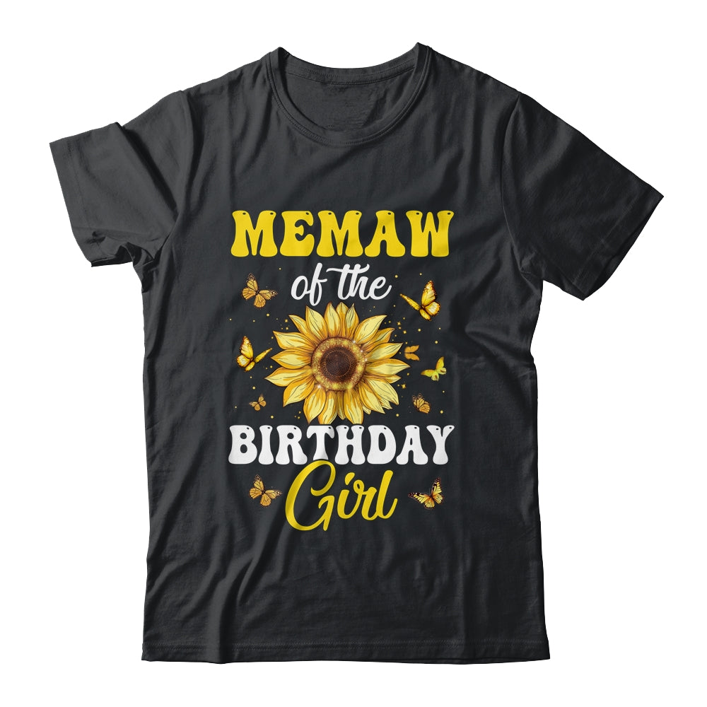 Memaw Of The Birthday Girl Sunflower Party Family Matching Shirt & Hoodie | siriusteestore