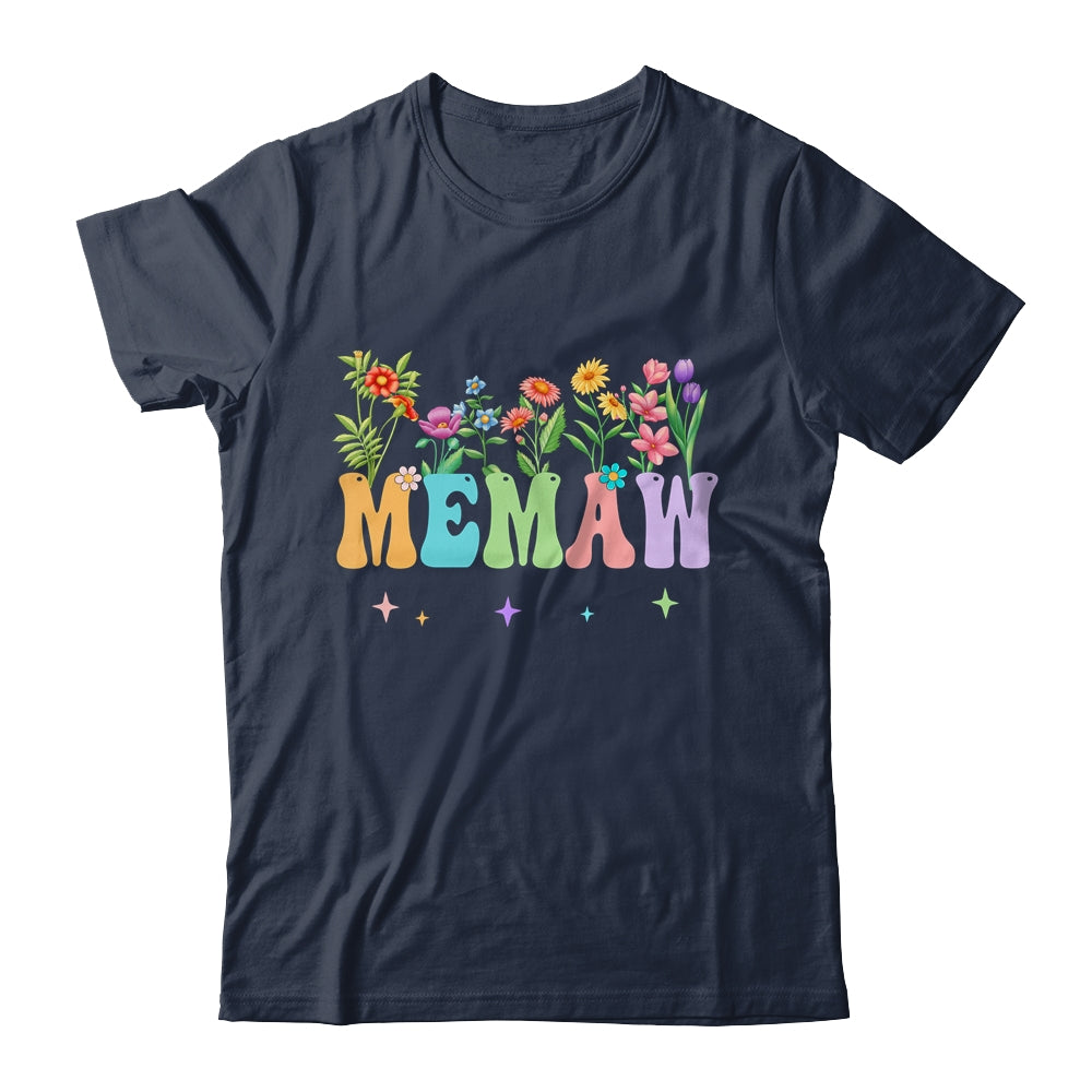 Memaw Women Wildflower Floral Design Memaw Mothers Day Shirt & Tank Top | siriusteestore
