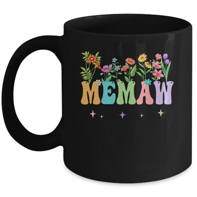Memaw Women Wildflower Floral Design Memaw Mothers Day Mug | siriusteestore