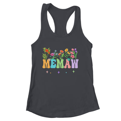 Memaw Women Wildflower Floral Design Memaw Mothers Day Shirt & Tank Top | siriusteestore