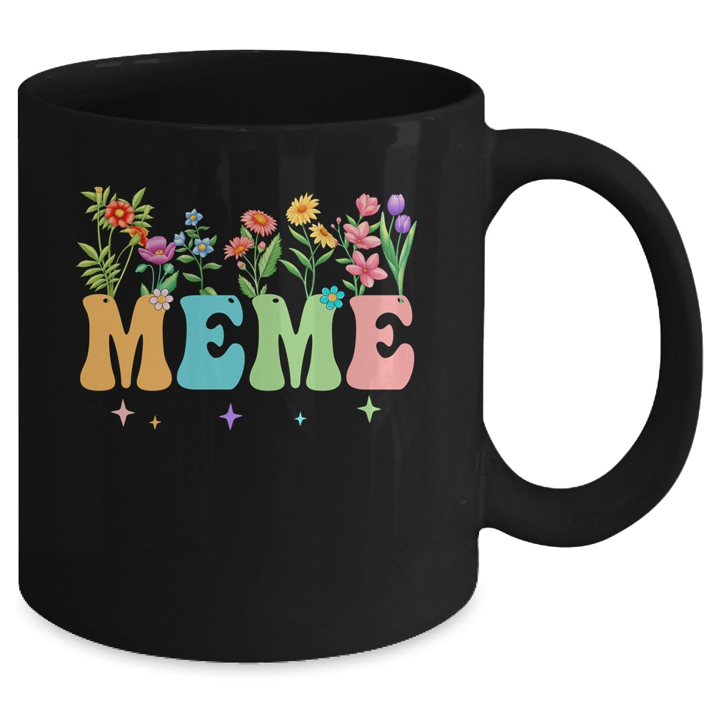 Meme Women Wildflower Floral Design Meme Mothers Day Mug | siriusteestore