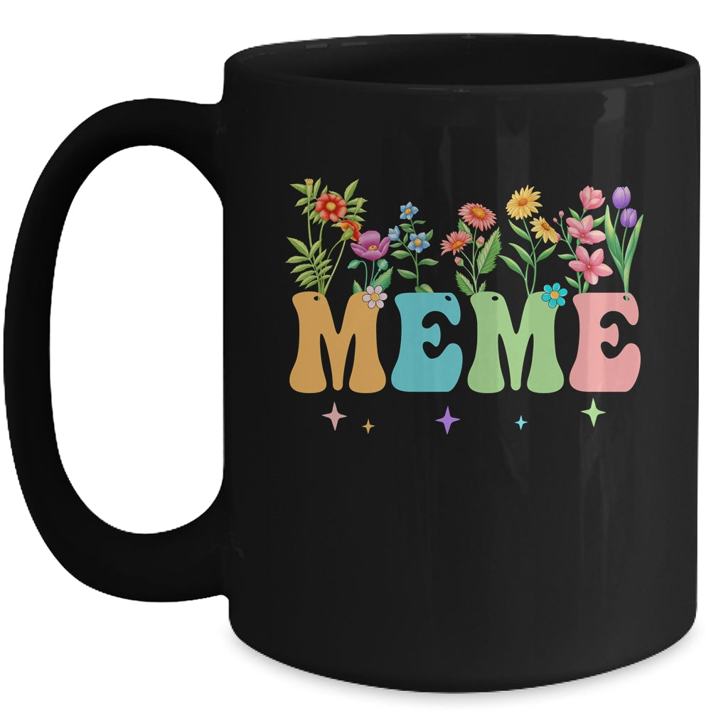 Meme Women Wildflower Floral Design Meme Mothers Day Mug | siriusteestore
