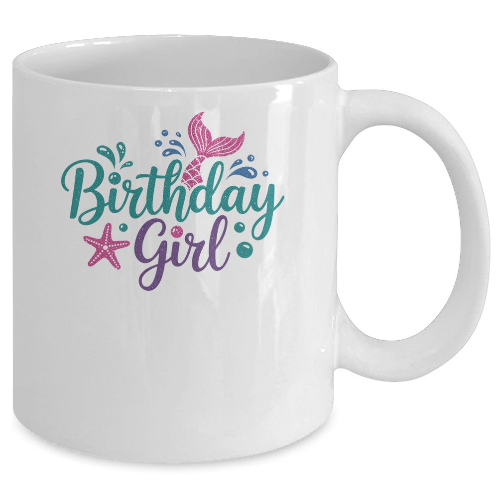 Mermaid Birthday Girl Kids Mermaid Birthday Mug | siriusteestore