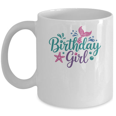 Mermaid Birthday Girl Kids Mermaid Birthday Mug | siriusteestore