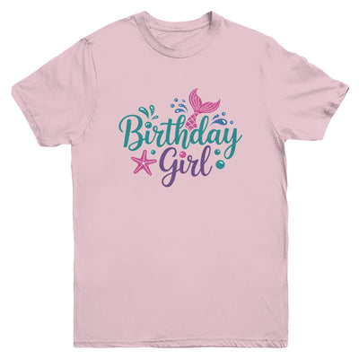 Mermaid Birthday Girl Kids Mermaid Birthday Youth Shirt | siriusteestore