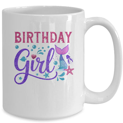 Mermaid Birthday Girl Mermaid Birthday Kids Mug | siriusteestore