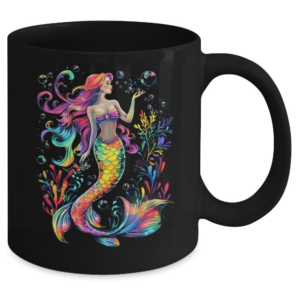 Mermaid Colorful Abstract Painting Art Graphic Women Girls Mug | siriusteestore