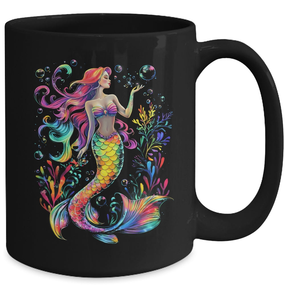 Mermaid Colorful Abstract Painting Art Graphic Women Girls Mug | siriusteestore