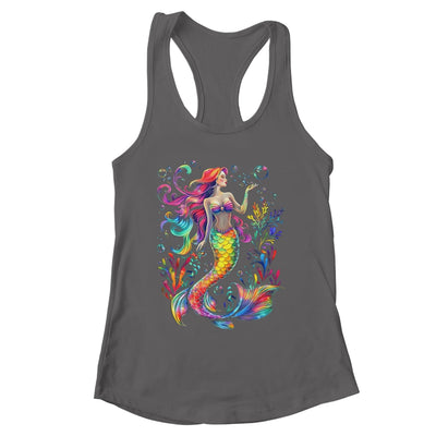 Mermaid Colorful Abstract Painting Art Graphic Women Girls Shirt & Tank Top | siriusteestore