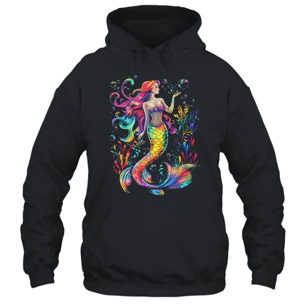 Mermaid Colorful Abstract Painting Art Graphic Women Girls Shirt & Tank Top | siriusteestore