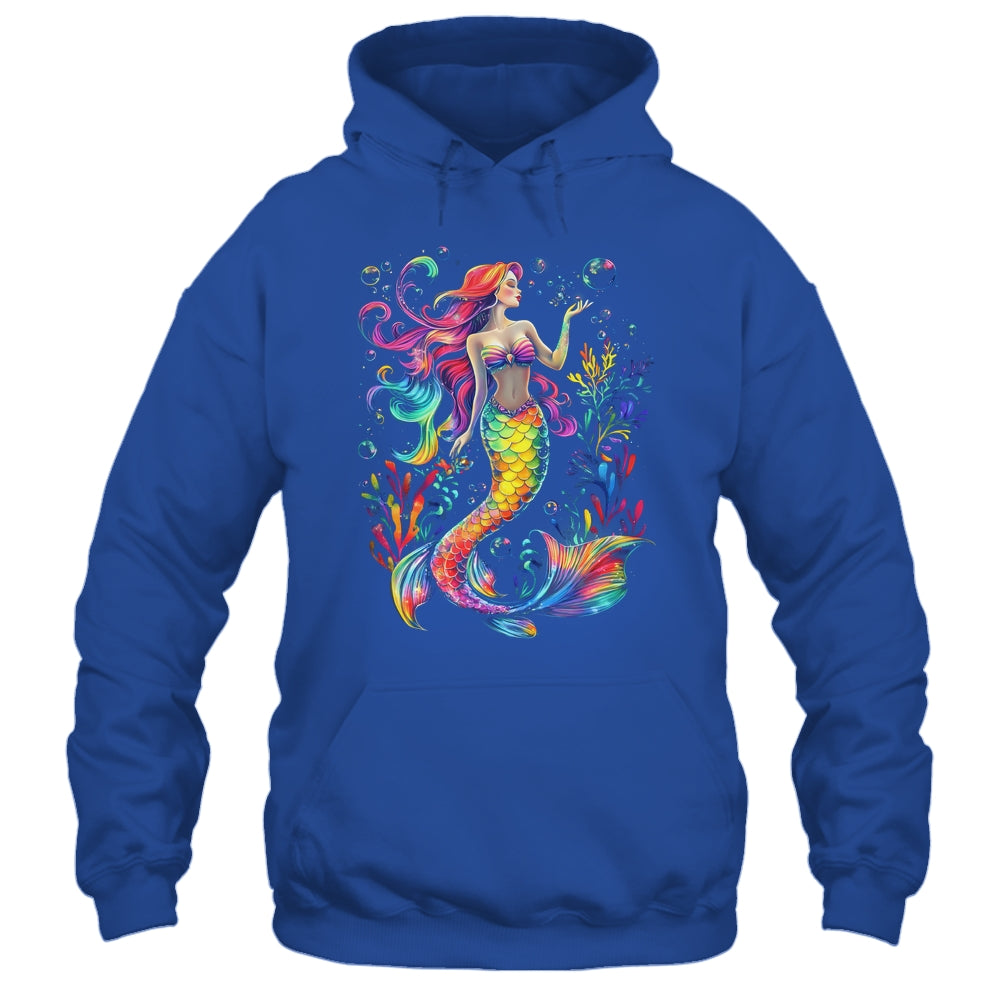 Mermaid Colorful Abstract Painting Art Graphic Women Girls Shirt & Tank Top | siriusteestore