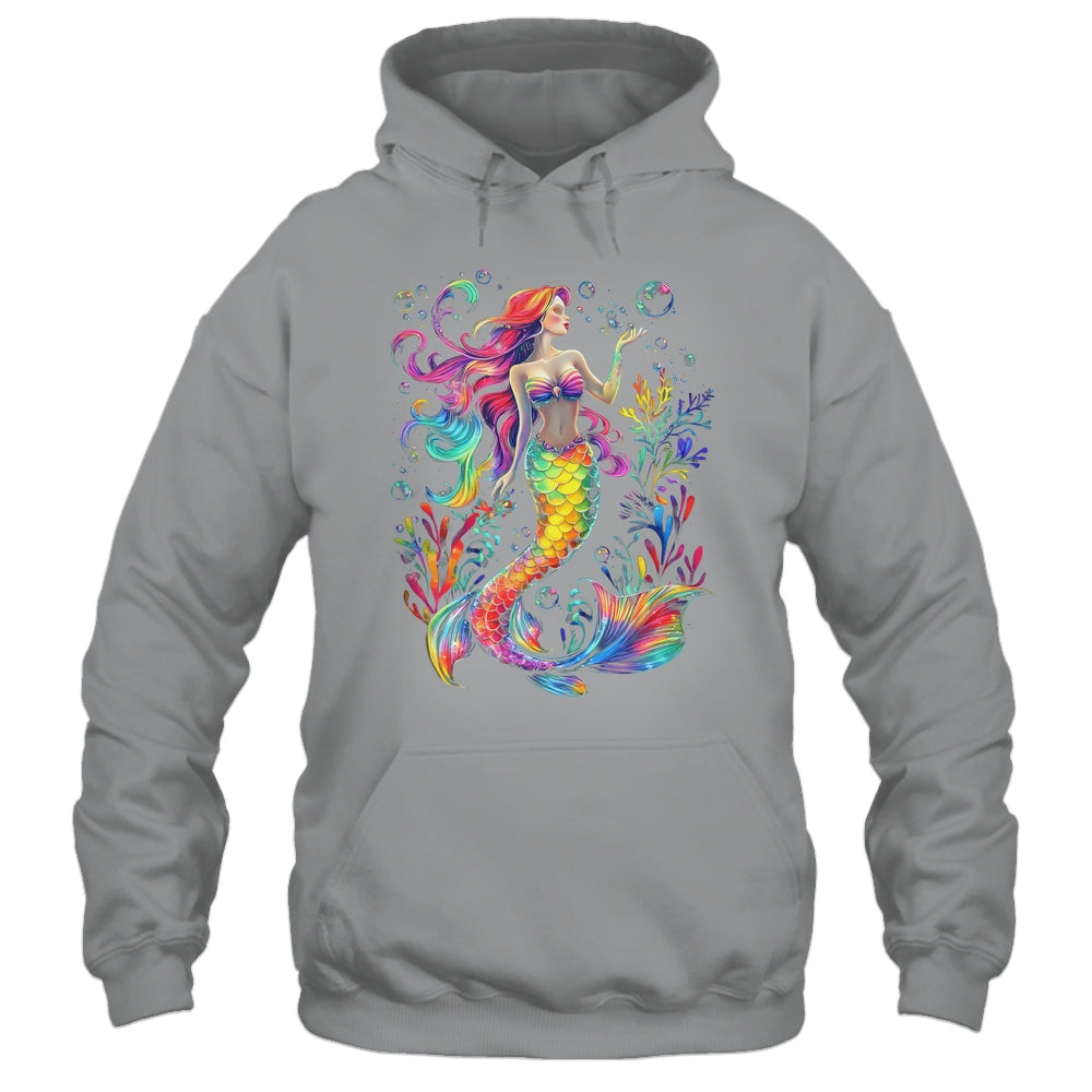 Mermaid Colorful Abstract Painting Art Graphic Women Girls Shirt & Tank Top | siriusteestore