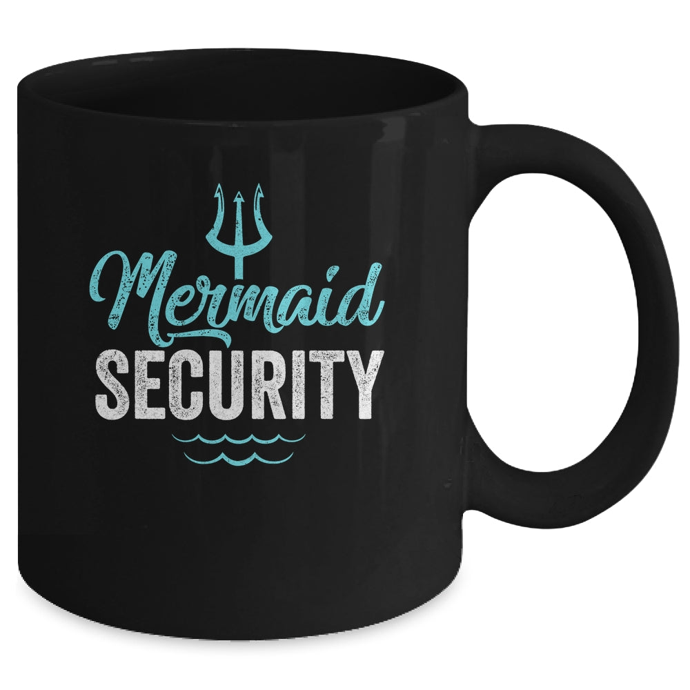 Mermaid Security Mermaid Dad Birthday Party Mer Dad Mug | siriusteestore