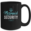 Mermaid Security Mermaid Dad Birthday Party Mer Dad Mug | siriusteestore